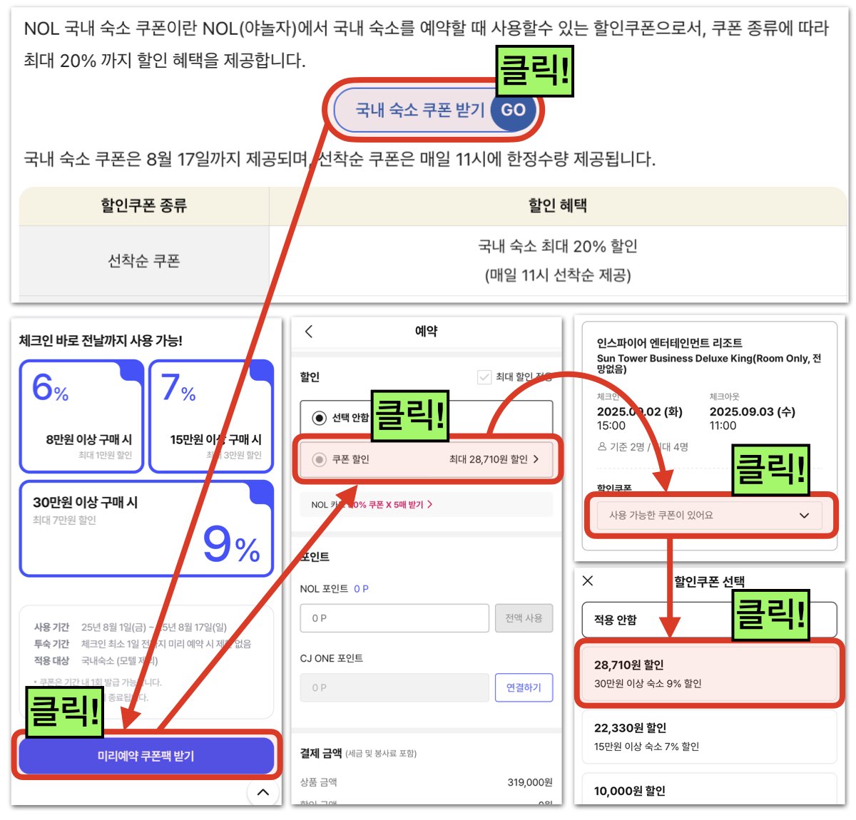 NOL야놀자 할인쿠폰 사용방법